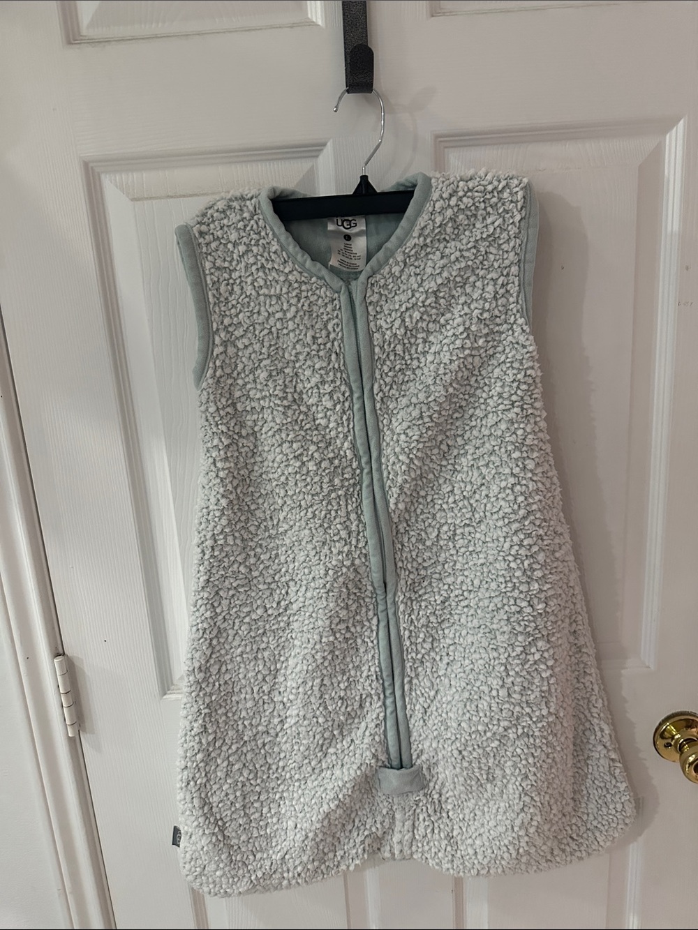 UGG Plush Sherpa Kids Sleep Sack in Light blue